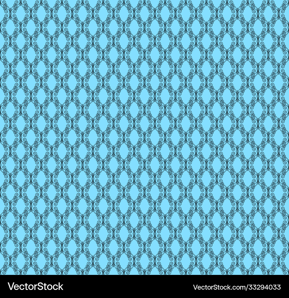 Black openwork pattern vector image