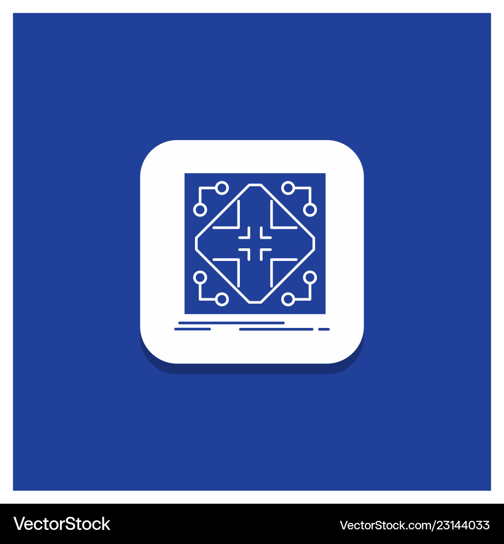 Data Network Button Icon vector image