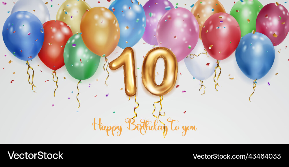 Festive birthday vector image