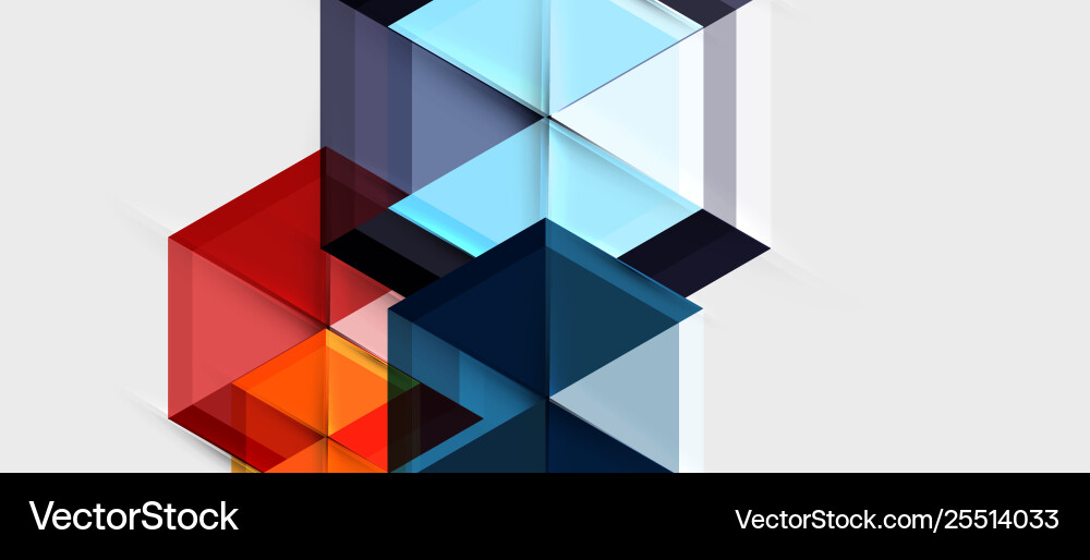 Geometric triangle and hexagon abstract background Geometric triangle and hexagon abstract background Vector Image