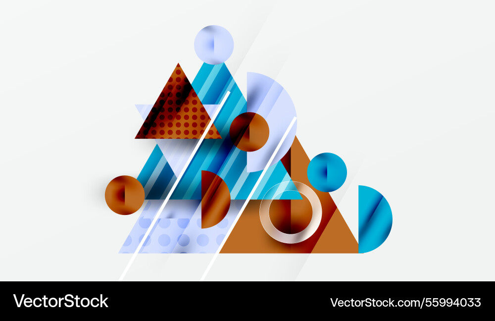 Modern abstract design with overlapping vector image