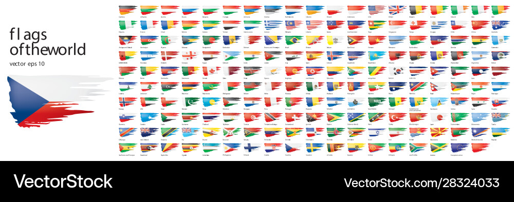 National flags countries National flags countries vector image