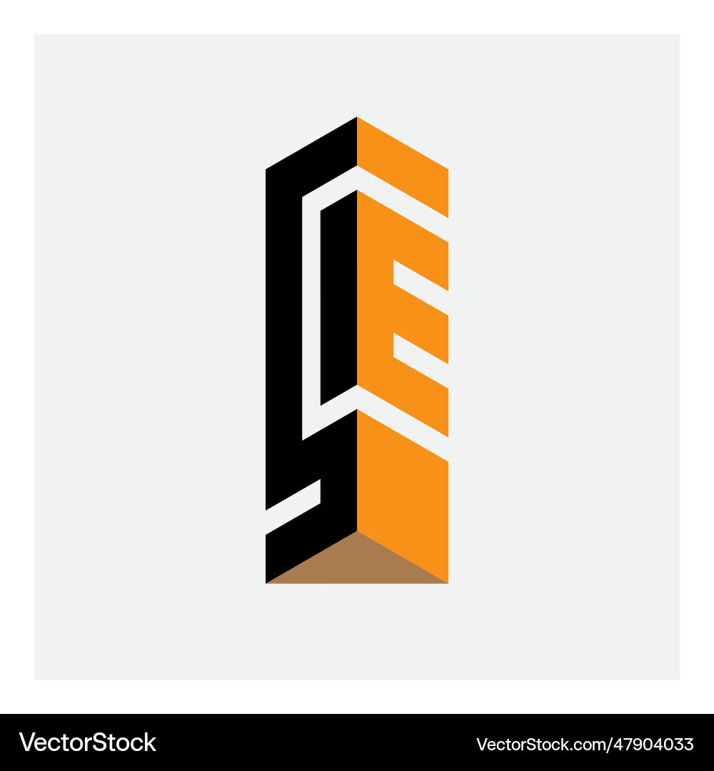 S and e initials monogram or logotype design S and e initials monogram or logotype design vector image