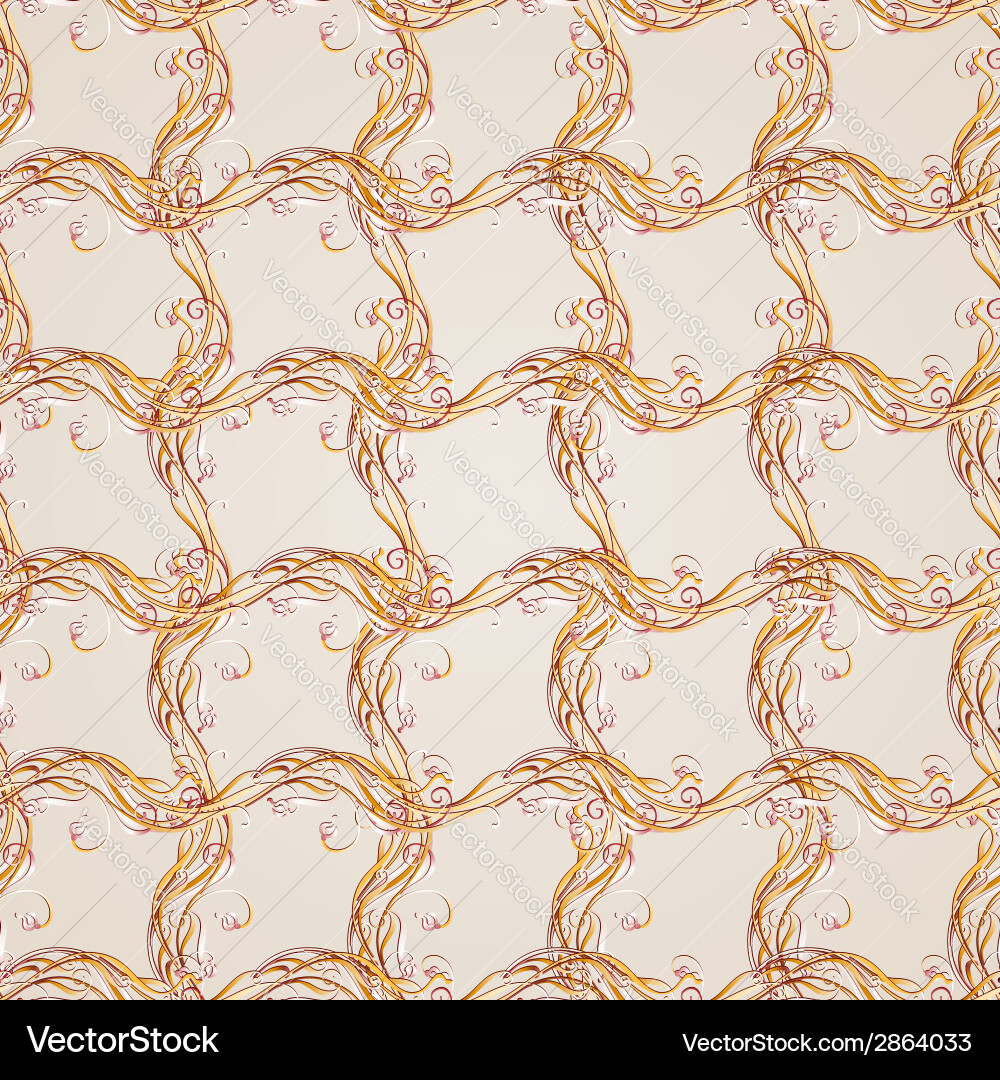 Seamless abstract floral pattern in form mesh from Vector Image