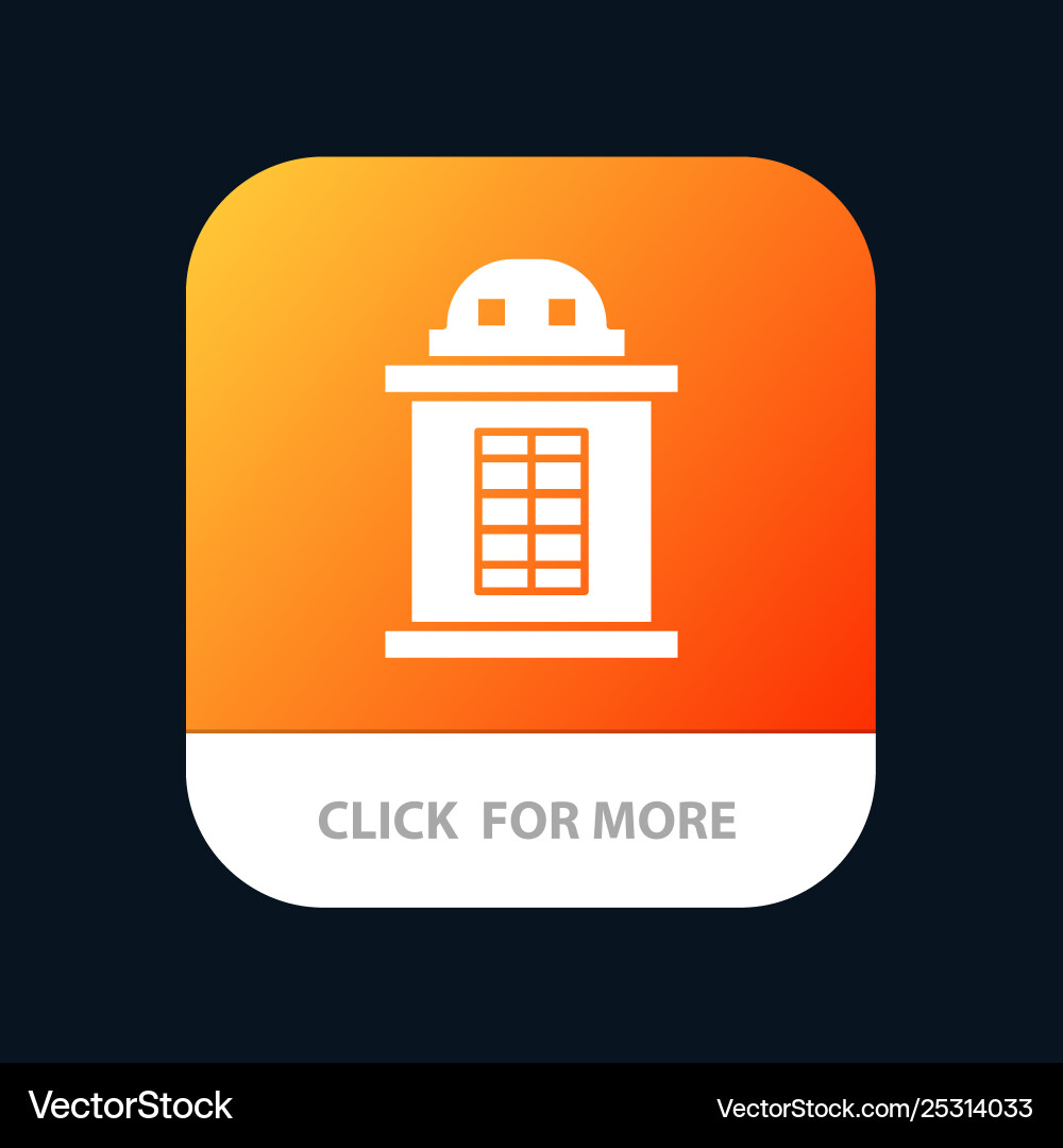 Ticket house train mobile app button android Ticket house train mobile app button android vector image