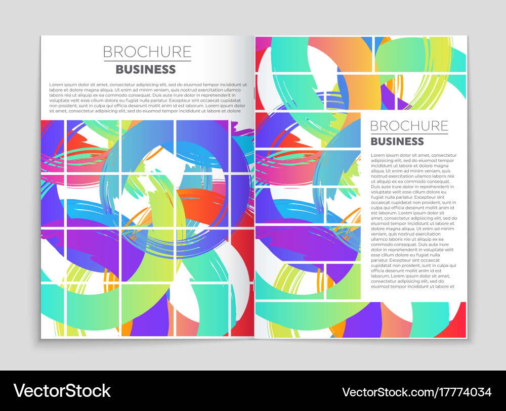 Abstract layout background set for art Vector Image
