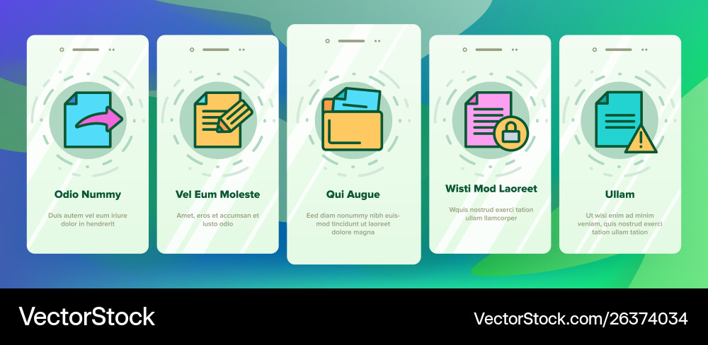 Digital computer documents file vector image