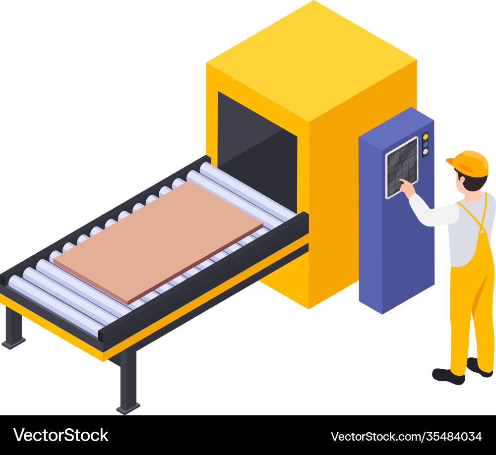 Furniture production vector image