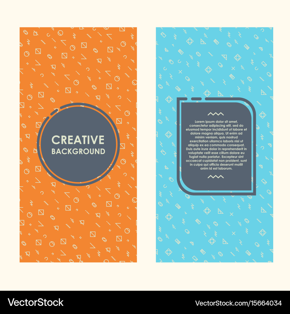 Modern layout with creative background abstract vector image