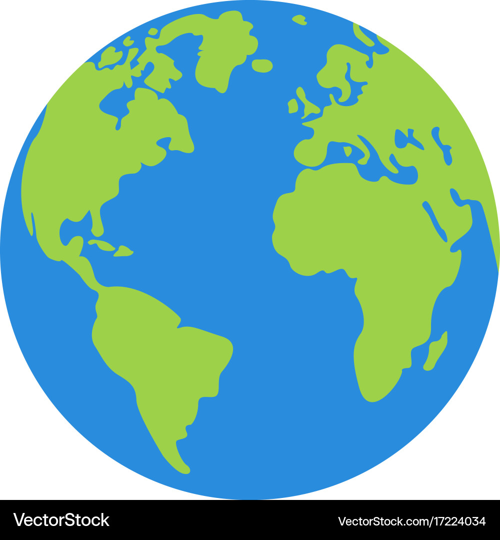 Planet earth icon Royalty Free Vector Image - VectorStock