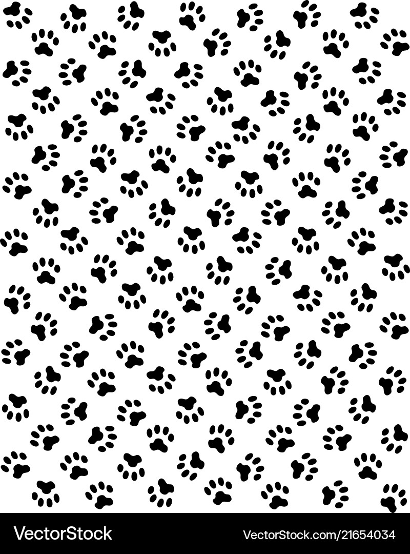 Print of dogs paws Print of dogs paws vector image