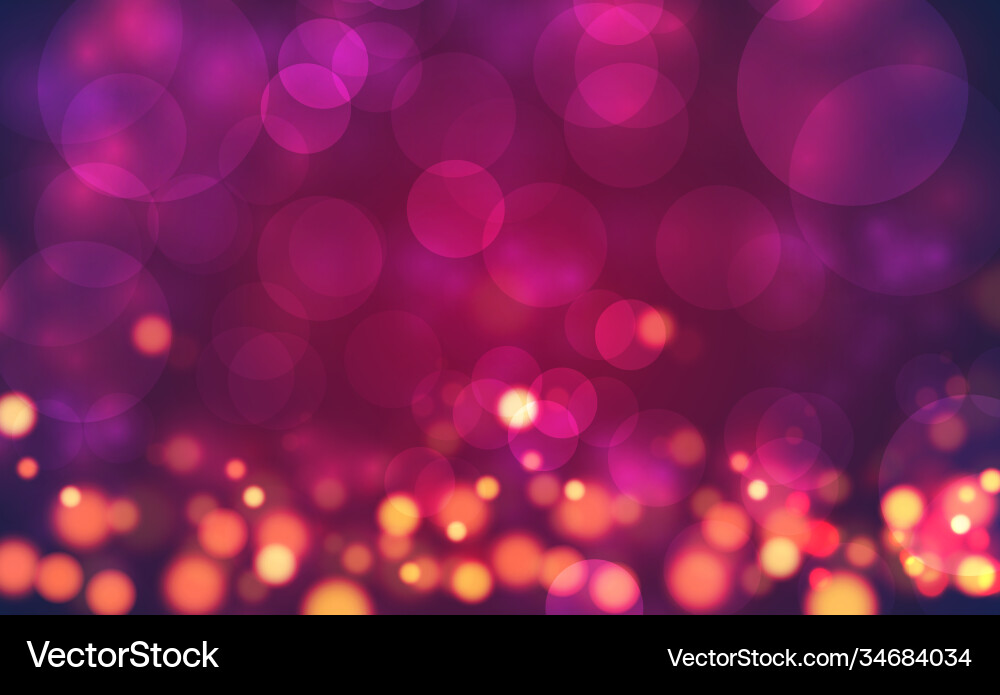 Red Bokeh Sparkle Background Vector Image