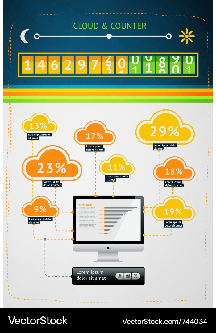 UI Elements & Icons - Web Interface vector image