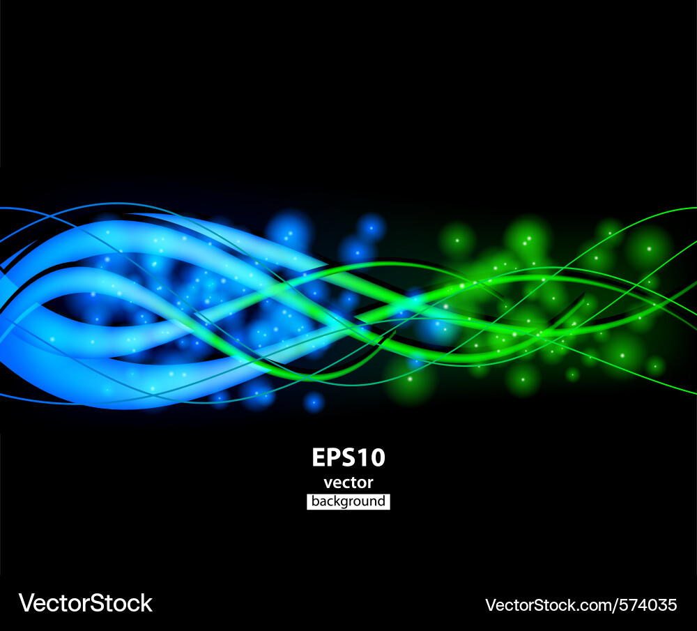 Abstract Glowing Color Background Vector Image