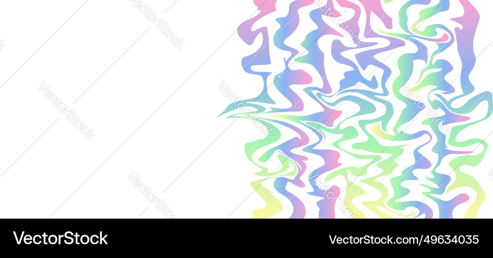 Abstract vertical wave rainbow pattern web banner Vector Image