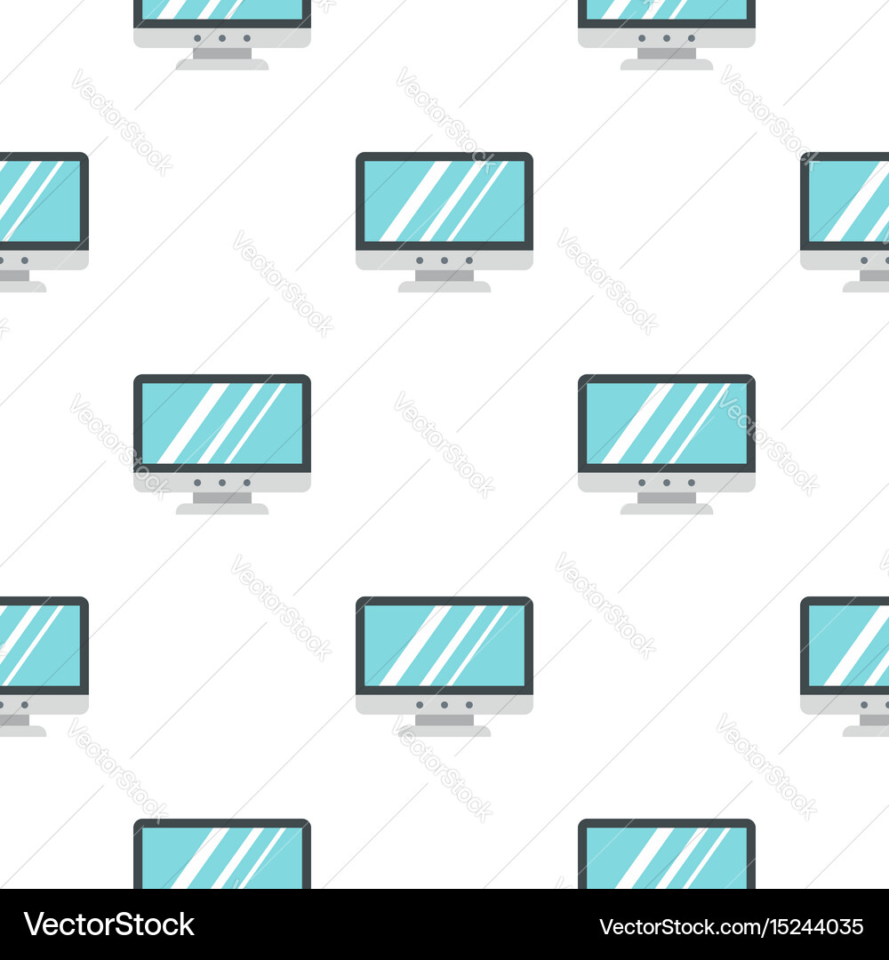 Blank computer monitor pattern seamless Vector Image