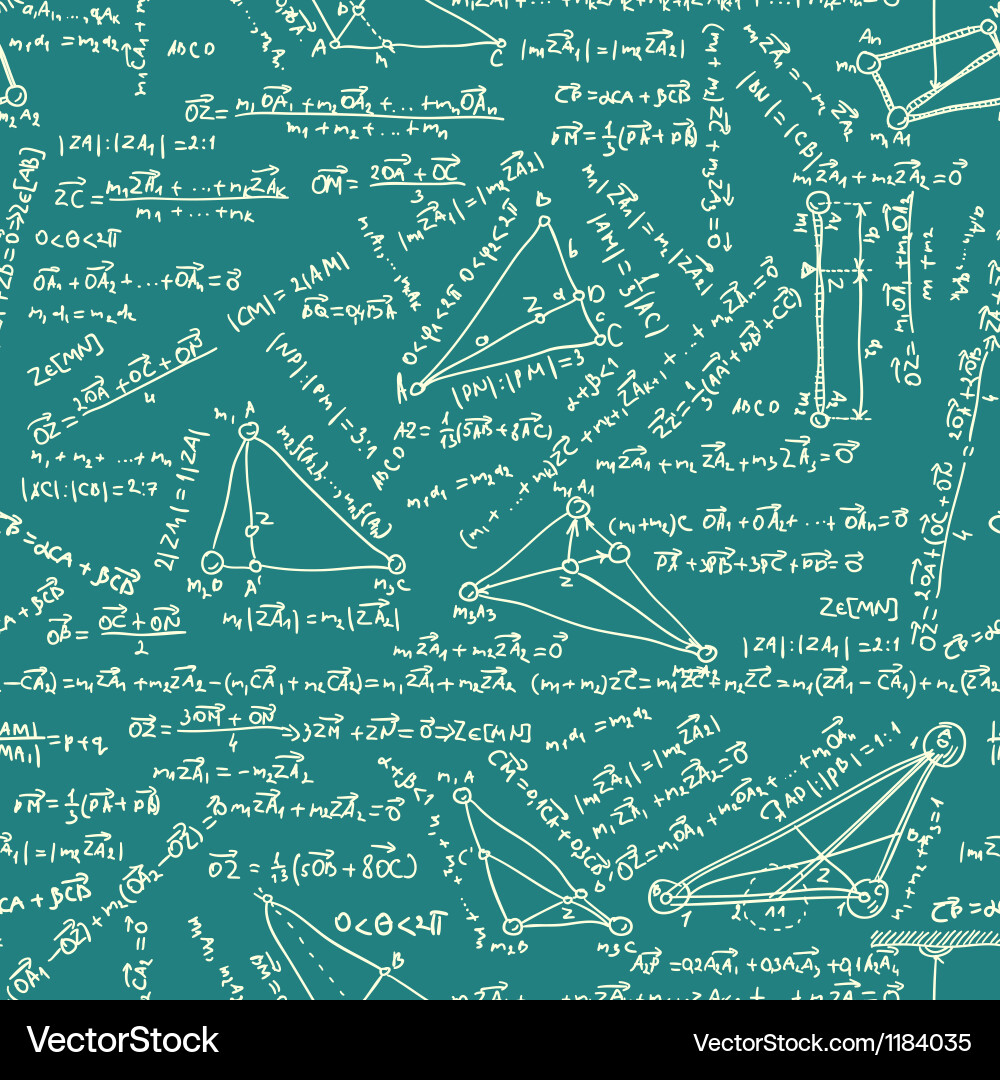 Mathematical Pattern - Maths Seamless vector image