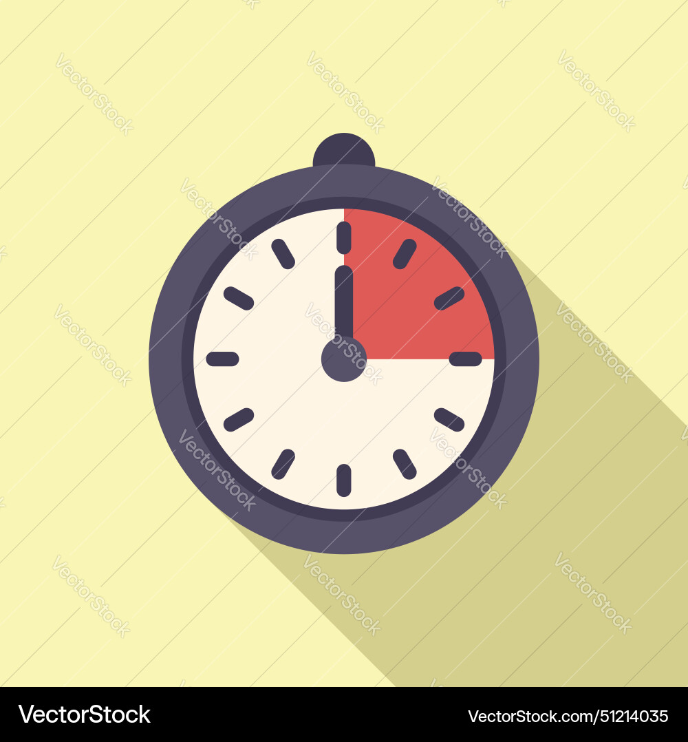 Schedule timer clock icon flat design Schedule timer clock icon flat design vector image