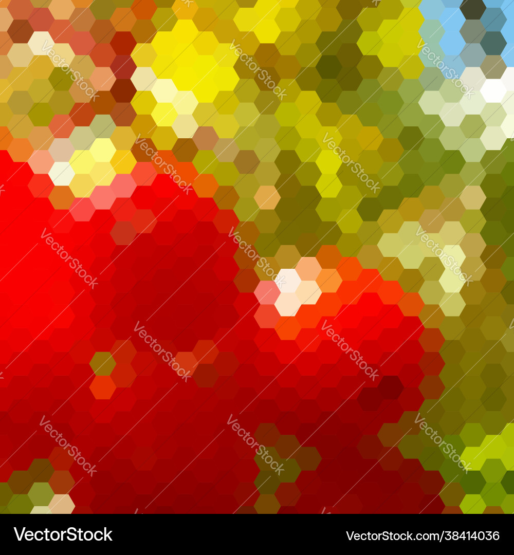 Background with colorful hex grid Background with colorful hex grid Vector Image