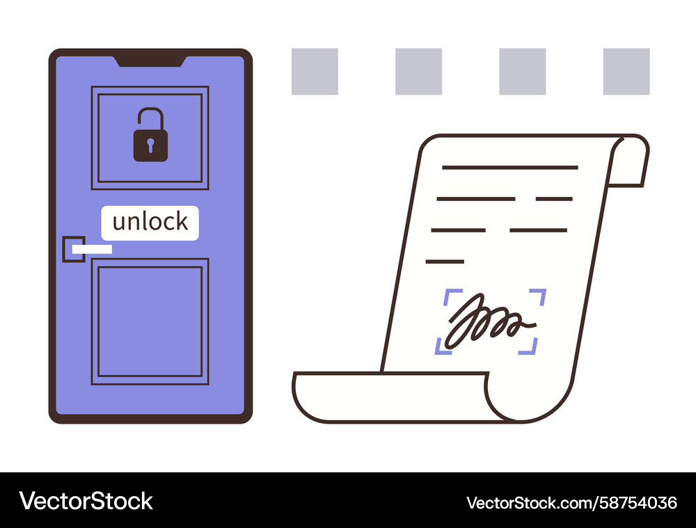 Digital Security & Access Control Vector Image