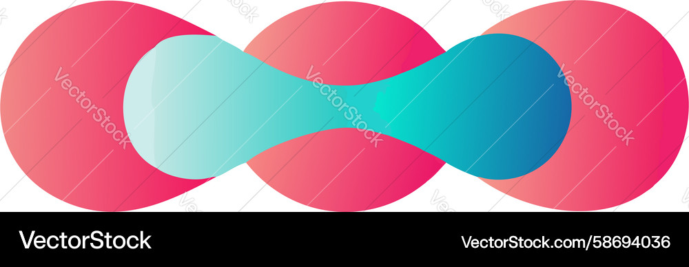 Fluid gradient abstract shape modern design Vector Image