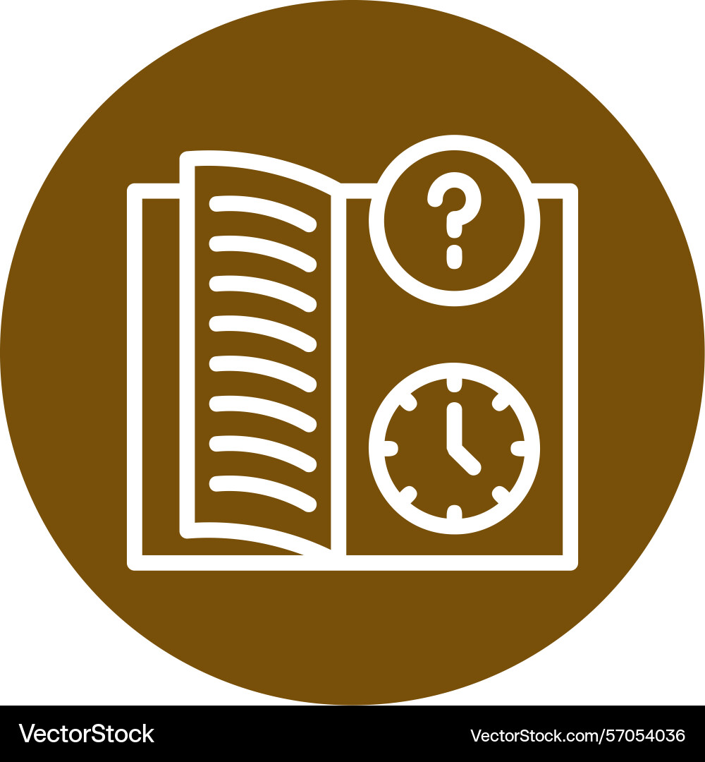 Quiz flex line circle style icon design Vector Image
