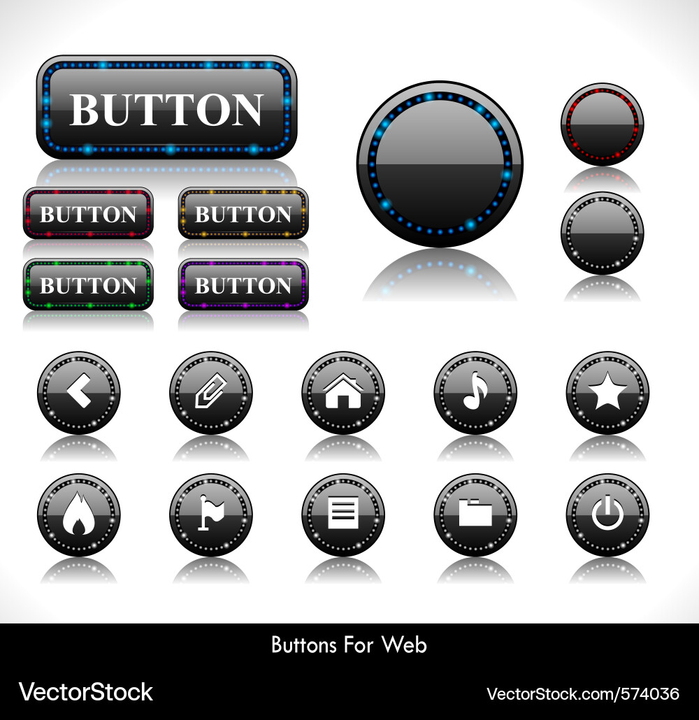 Website Icon Collection vector image