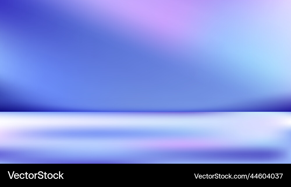 Abstract 3d artistic studio room blue gradient vector image