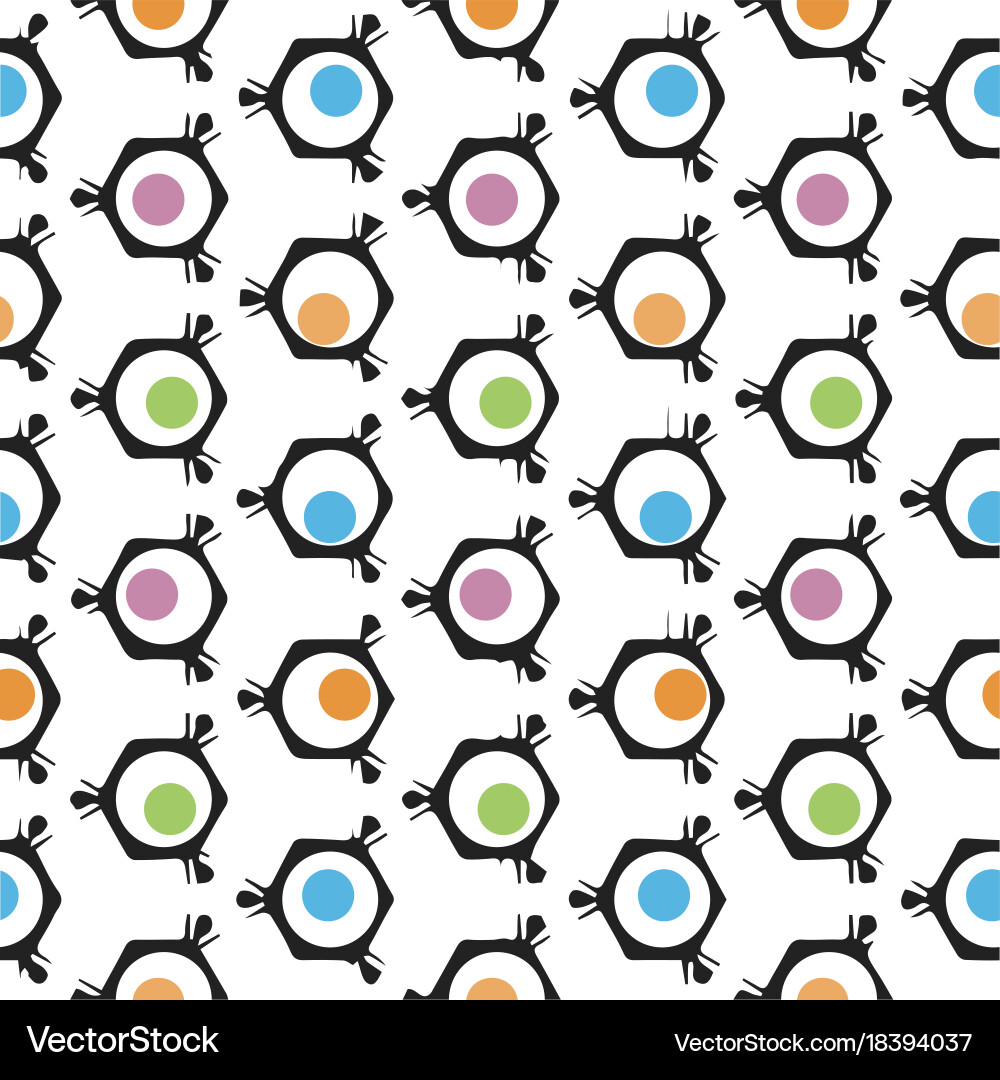 Abstract seamless pattern on a white background vector image
