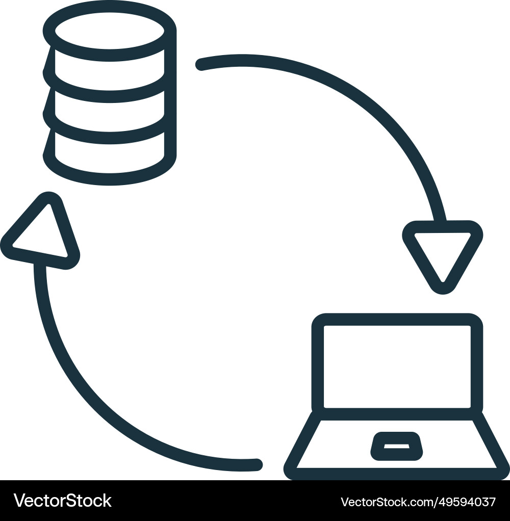 Api integration icon monochrome simple sign from vector image