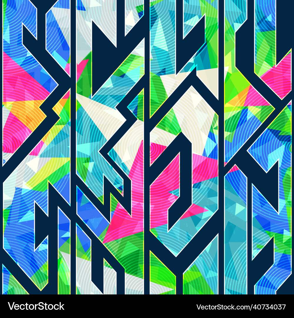 Dynamic Geometric Pattern vector image