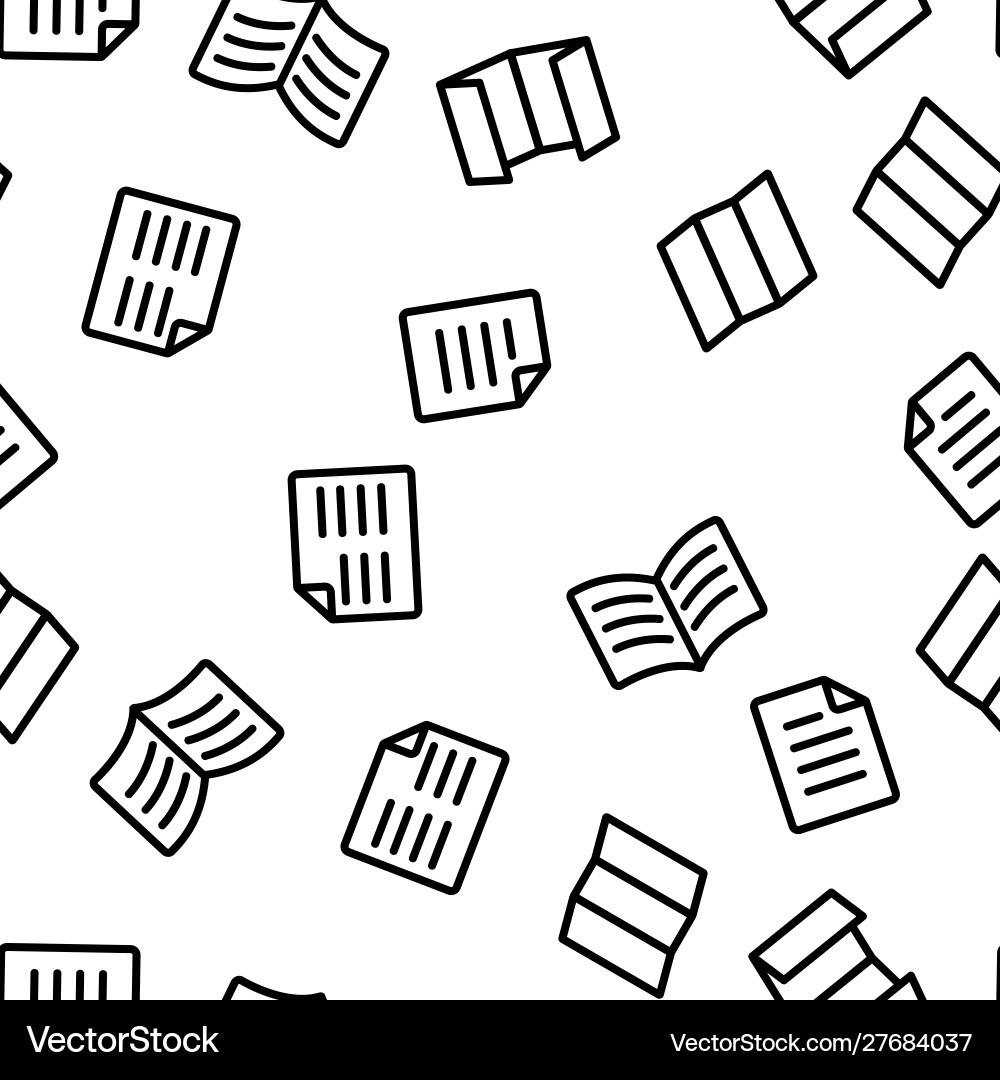 Leaflet paper seamless pattern Leaflet paper seamless pattern vector image