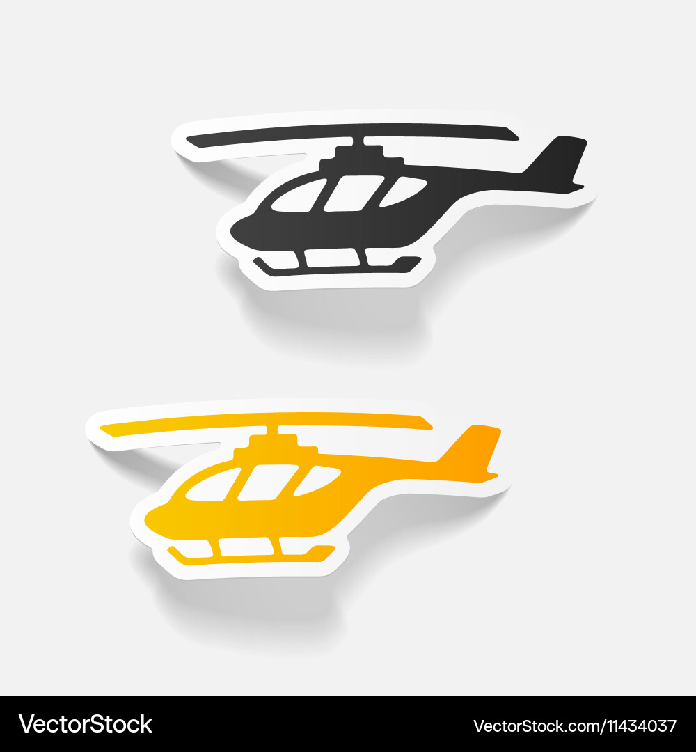 Modern Helicopter Icon Vector Image