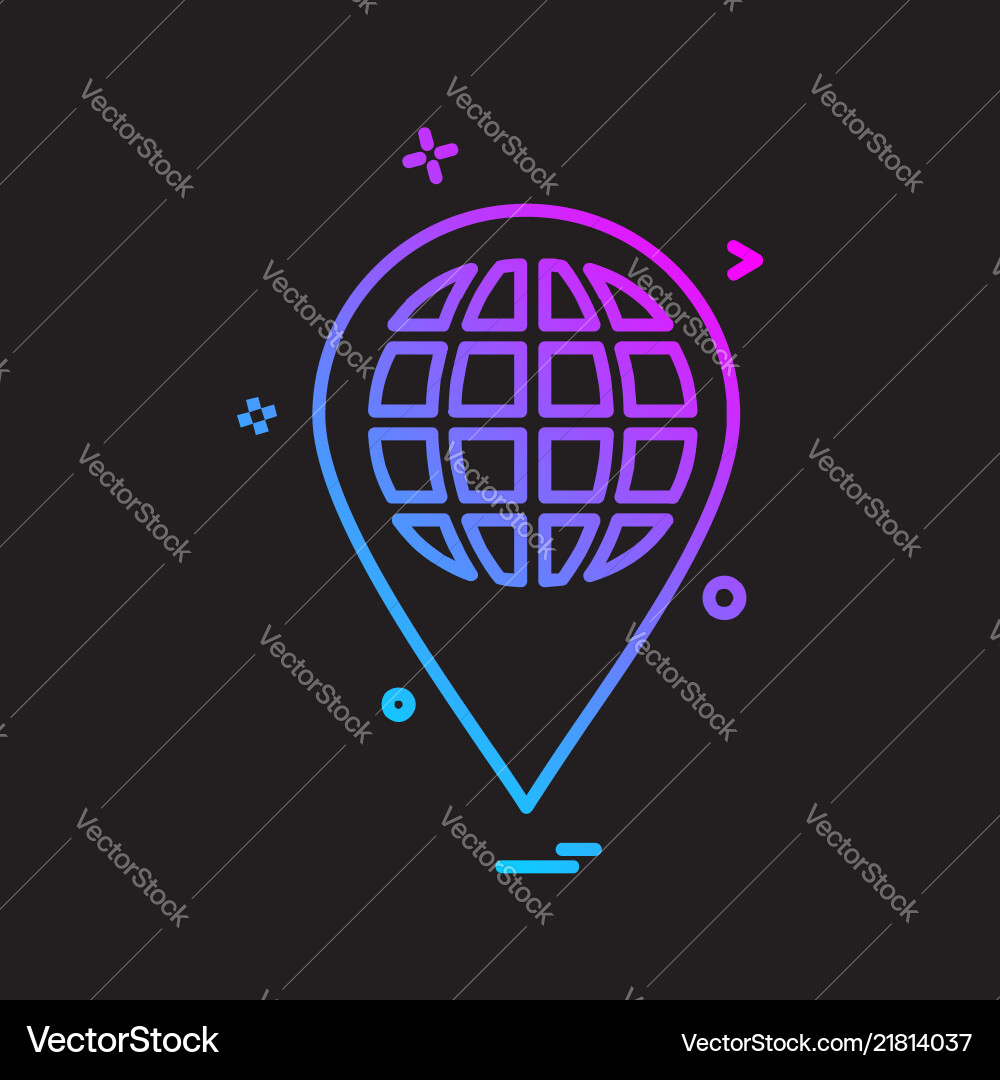 Navigation icon design Navigation icon design vector image