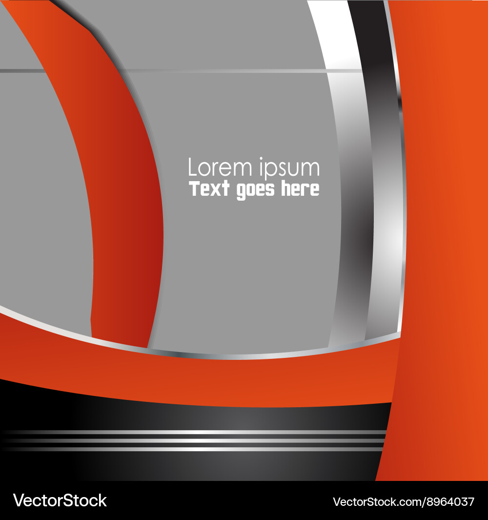 Orange background design with space for message vector image