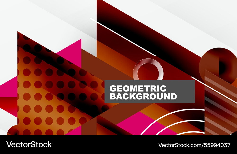Sleek abstract background - layered triangles vector image