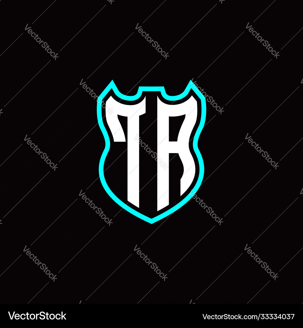 T a initial logo design with shield shape T a initial logo design with shield shape vector image