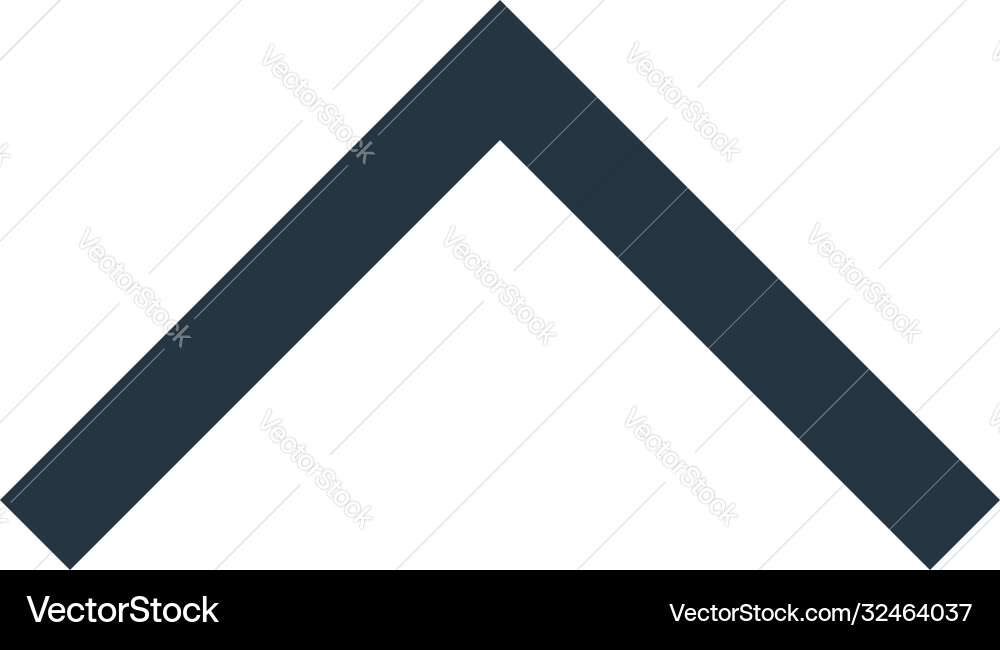 Up arrow icon editable stroke Up arrow icon editable stroke vector image