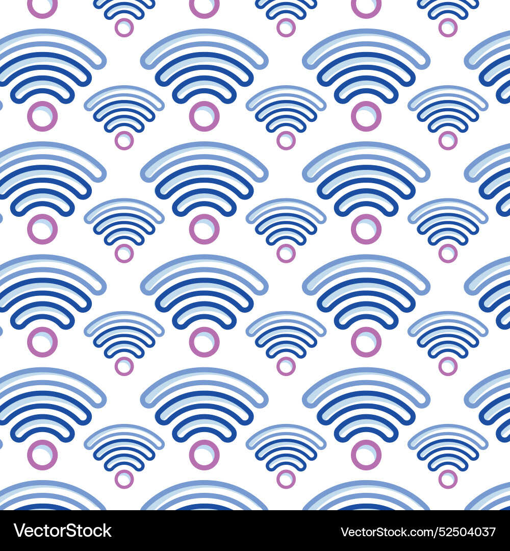 Wi-fi zone icon pattern background Wi-fi zone icon pattern background vector image