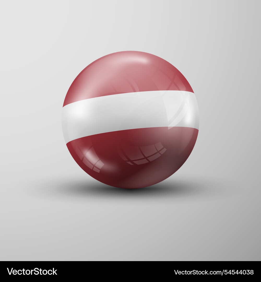 3d sphere background with flag of latvia 3d sphere background with flag of latvia Vector Image