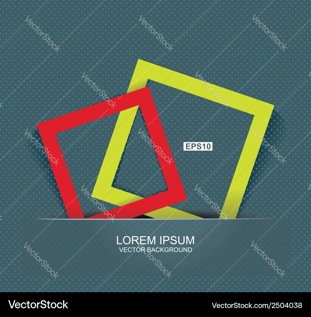 Abstract background with color frames vector image