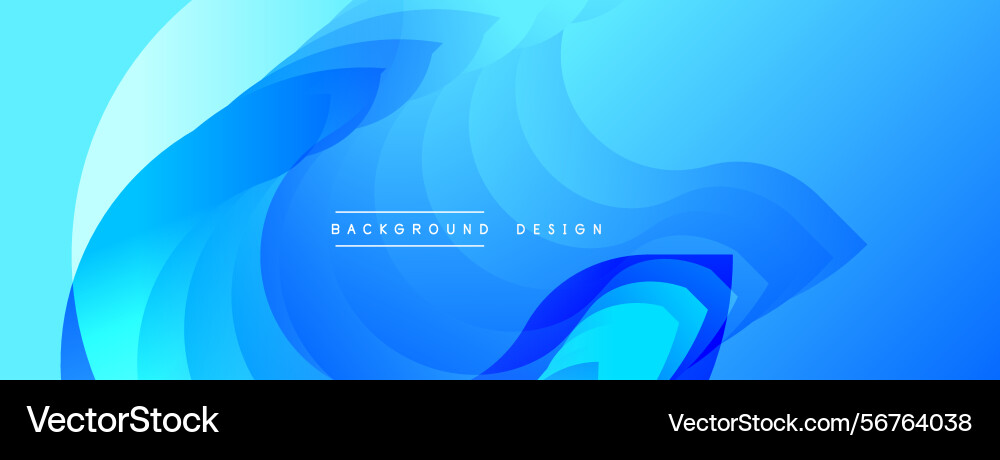 Abstract blue waves create dynamic background Abstract blue waves create dynamic background vector image