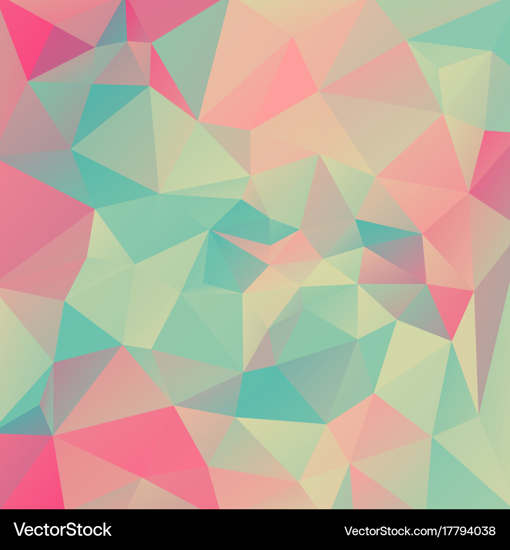 Abstract colorful background of triangles Vector Image