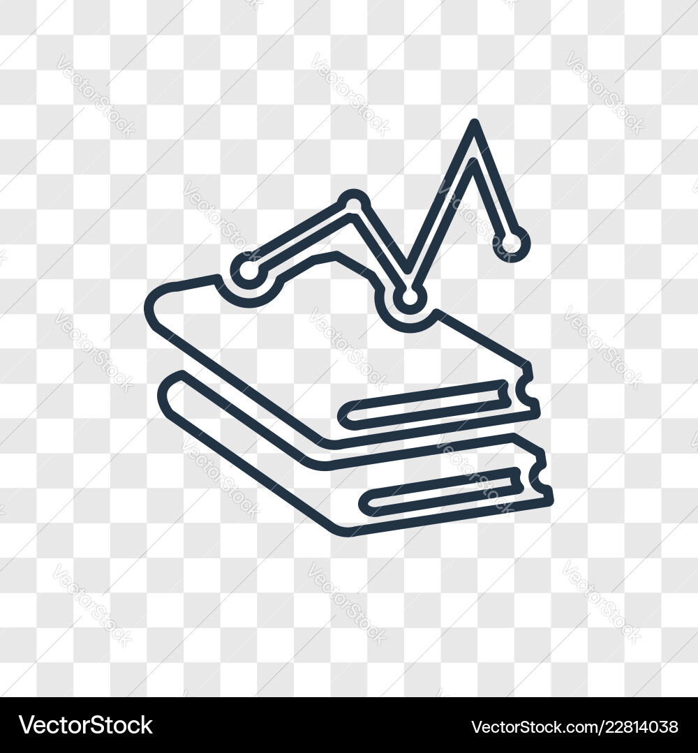 Analytics concept linear icon isolated vector image