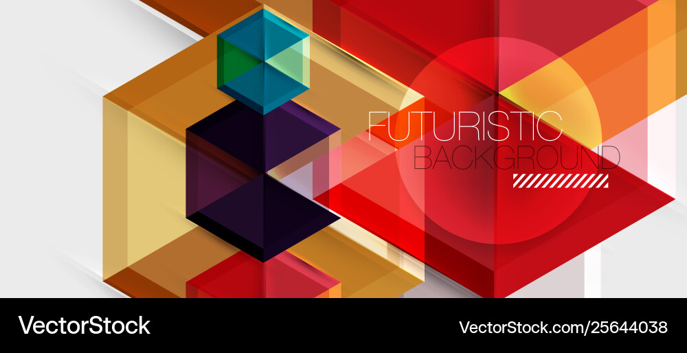 Geometric triangle and hexagon abstract background Geometric triangle and hexagon abstract background Vector Image