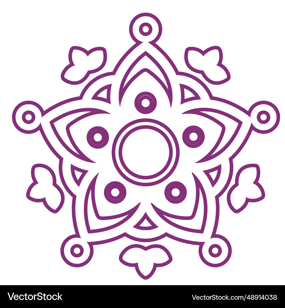 Mexican papel picado outline Mexican papel picado outline vector image