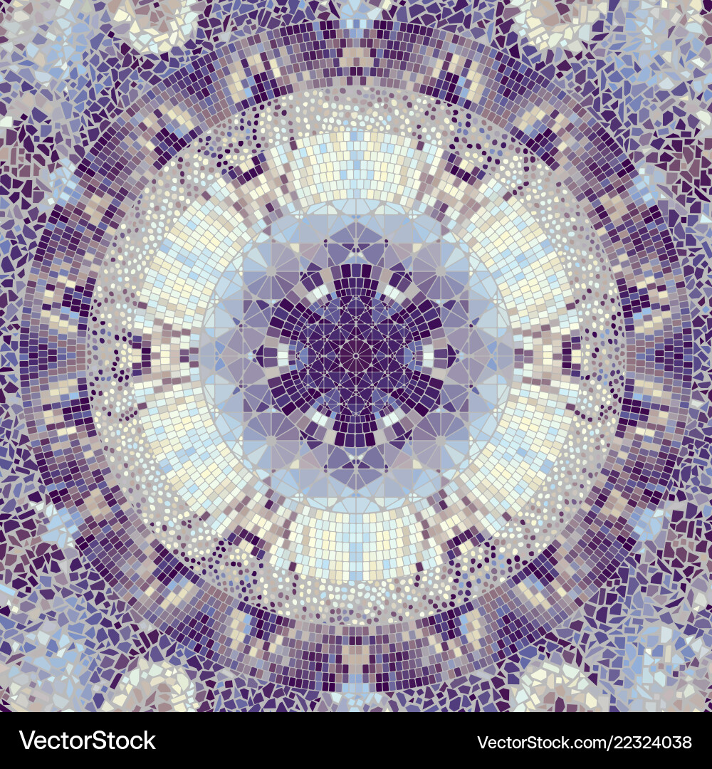 Mosaic art pattern image Vector Image