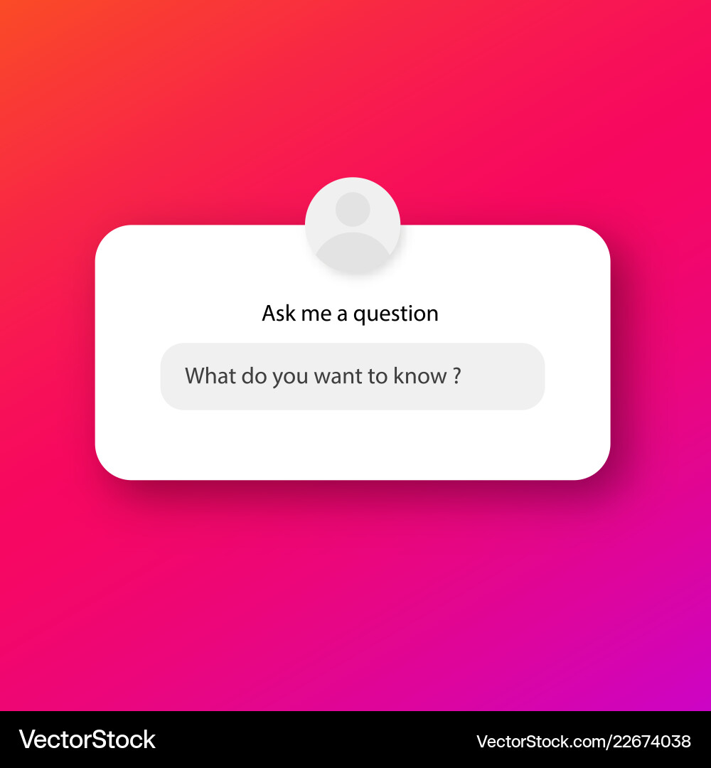 Question Mark Interface vector image
