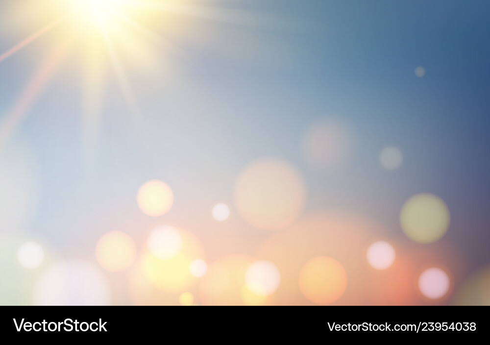 Shimmering Bokeh Bubbles vector image