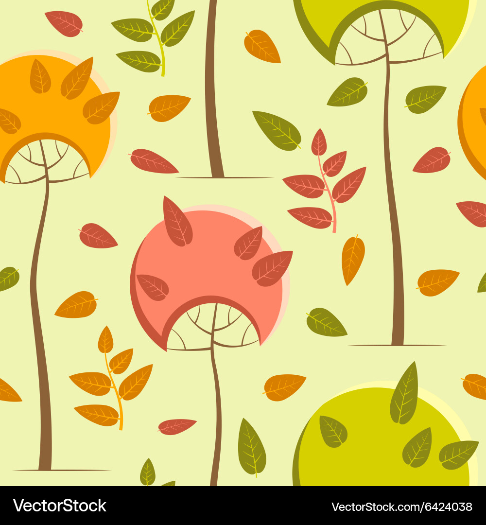 Trees pattern Vector Image